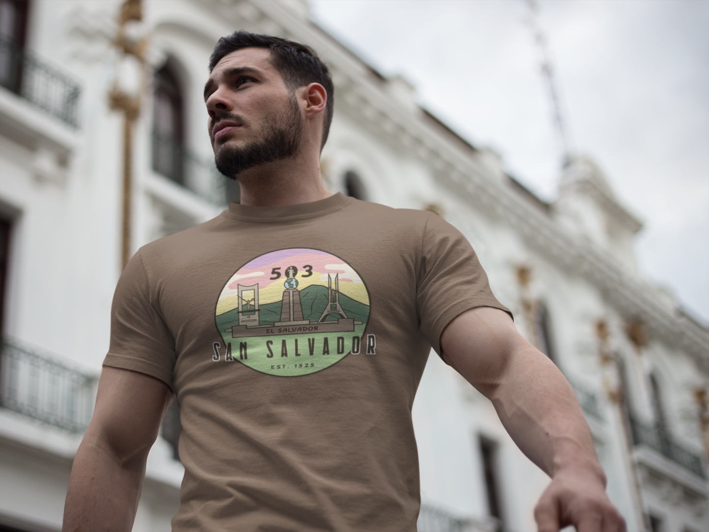 San Salvador 503 - El Salvador Unisex Garment-Dyed T-shirt