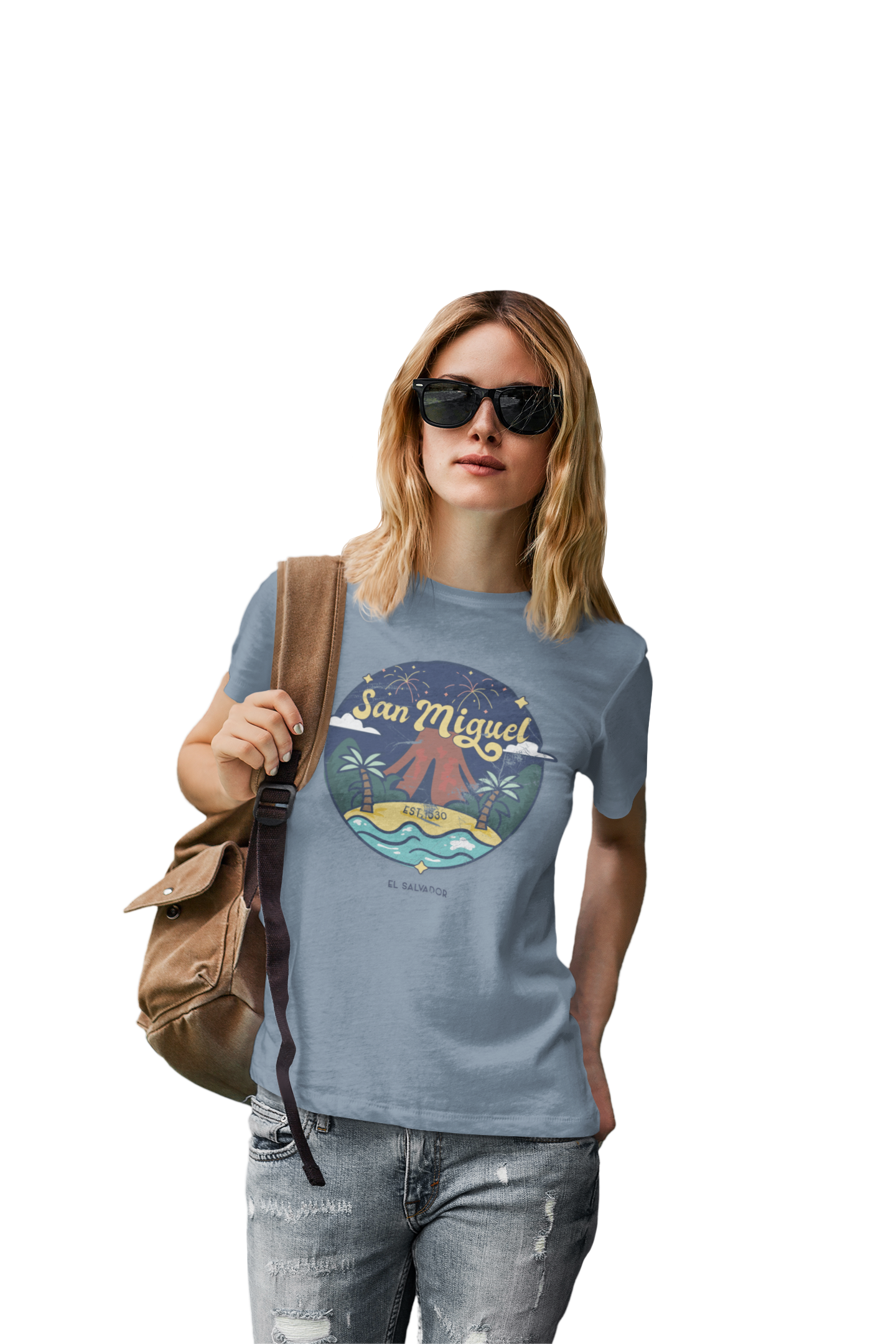 San Miguel - El Salvador Unisex Garment-Dyed T-shirt