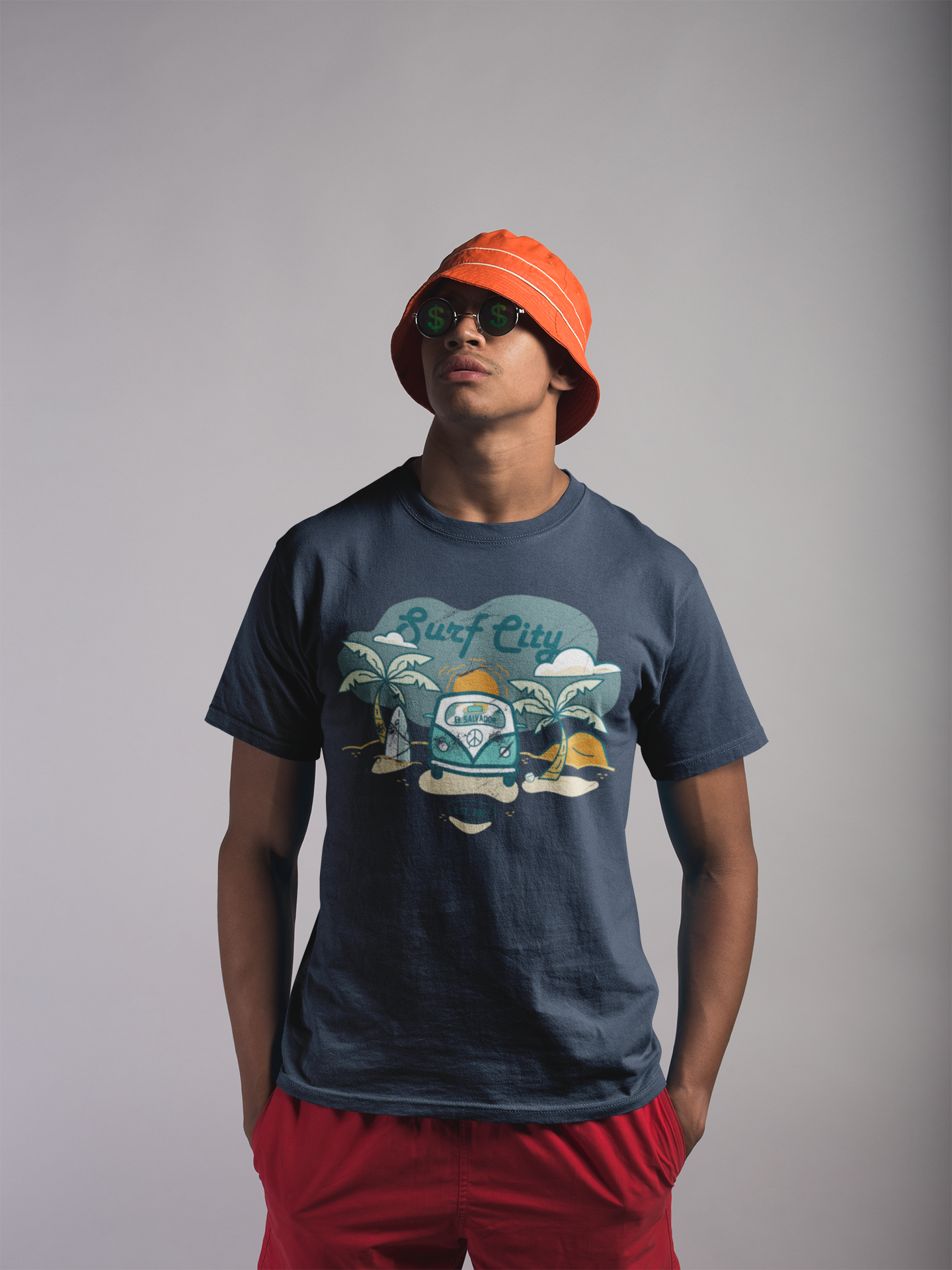 Surf City - El Salvador Unisex Garment-Dyed T-shirt