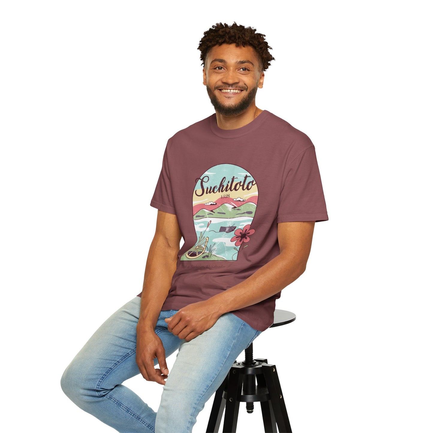 Suchitoto - El Salvador Unisex Garment-Dyed T-shirt