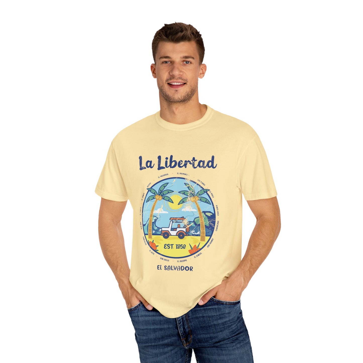 La Libertad - El Salvador Unisex Garment-Dyed T-shirt