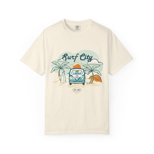 Surf City - El Salvador Unisex Garment-Dyed T-shirt