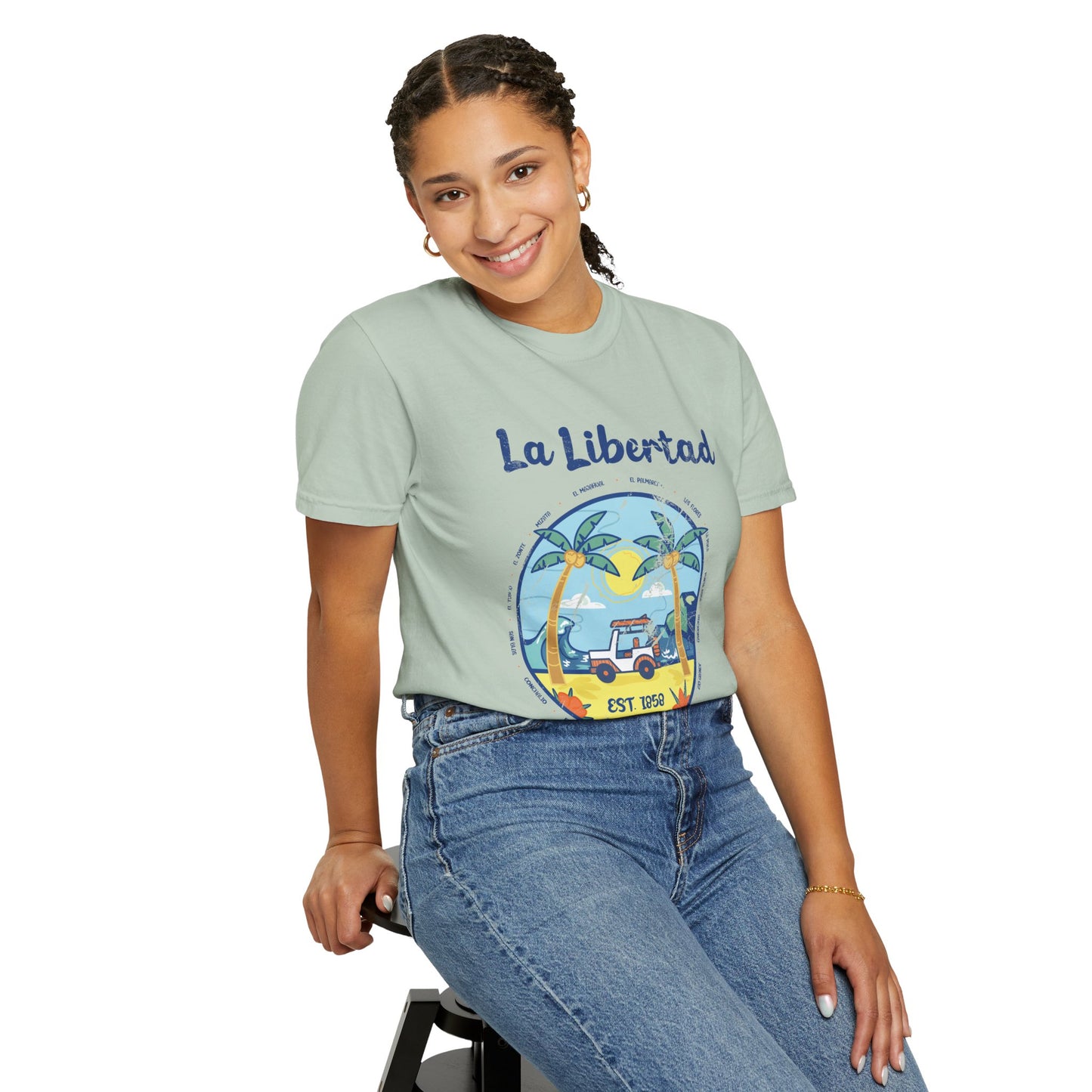 La Libertad - El Salvador Unisex Garment-Dyed T-shirt