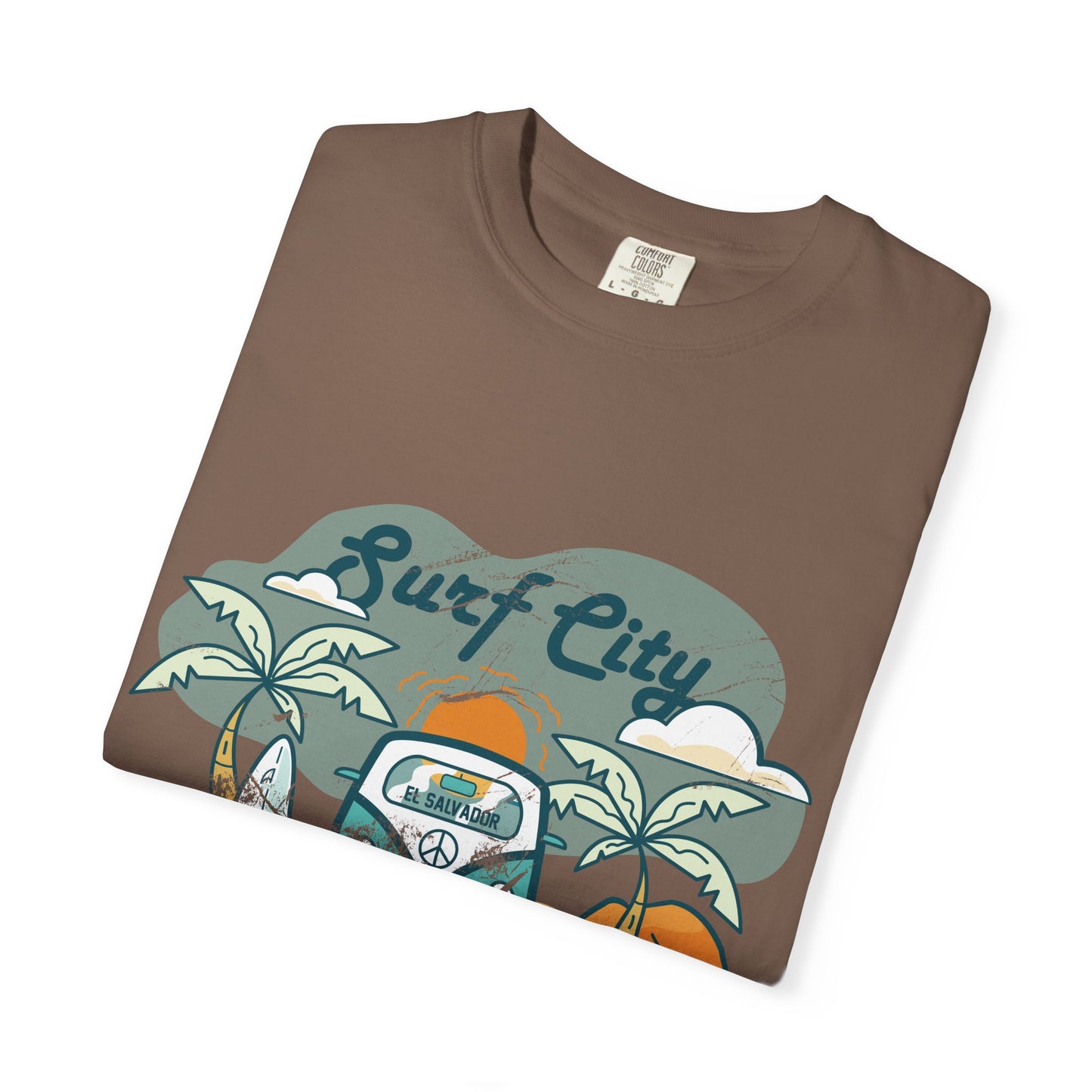 Surf City - El Salvador Unisex Garment-Dyed T-shirt