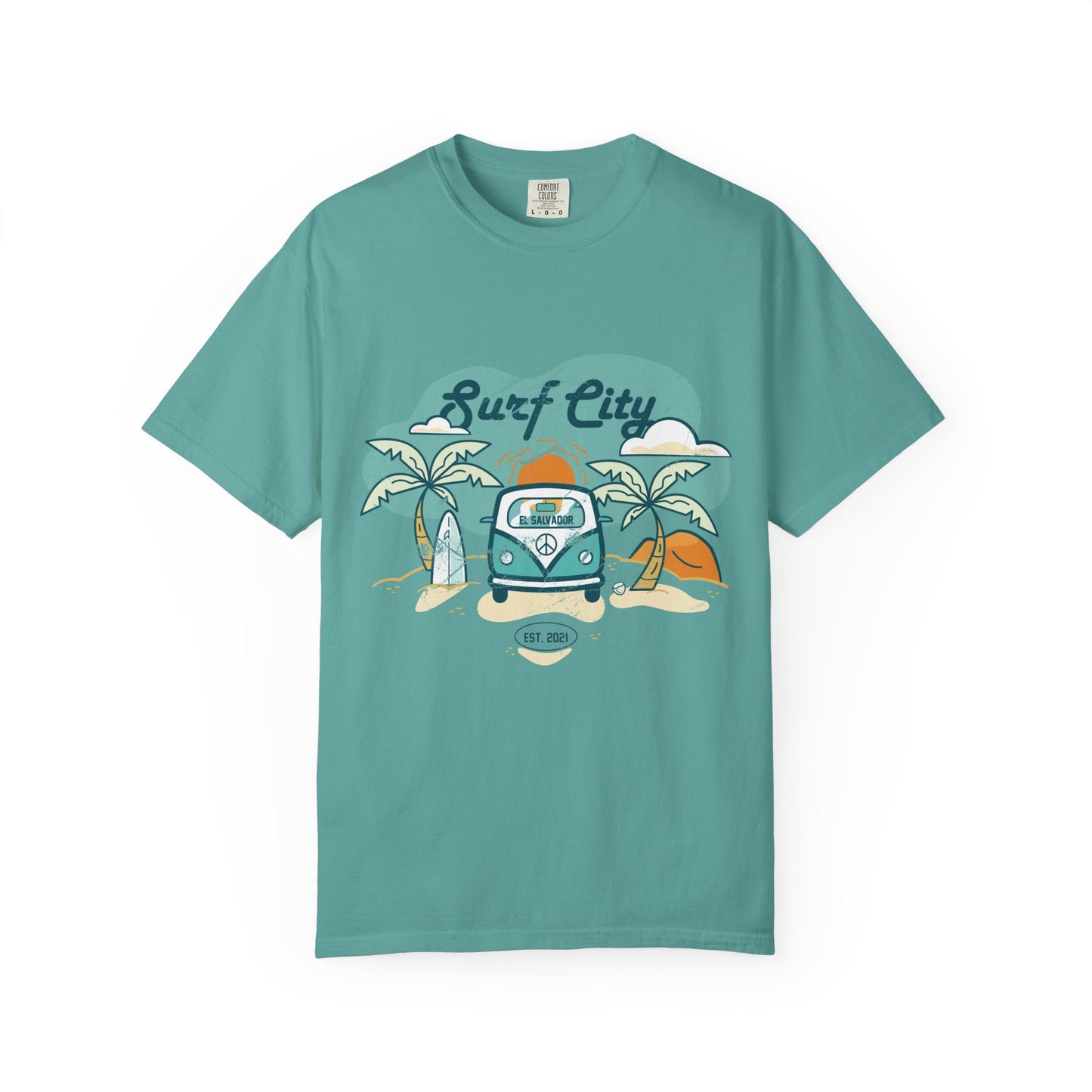 Surf City - El Salvador Unisex Garment-Dyed T-shirt