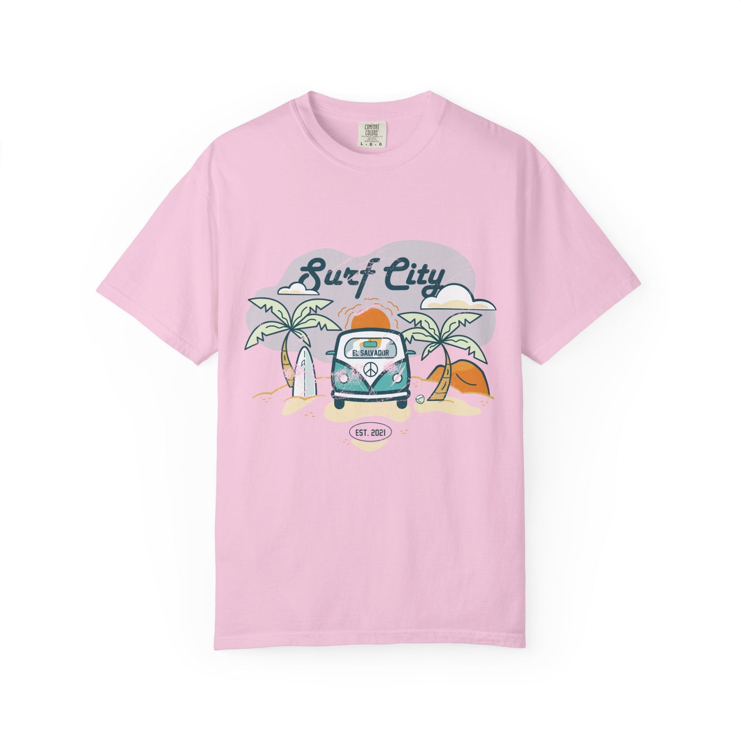 Surf City - El Salvador Unisex Garment-Dyed T-shirt
