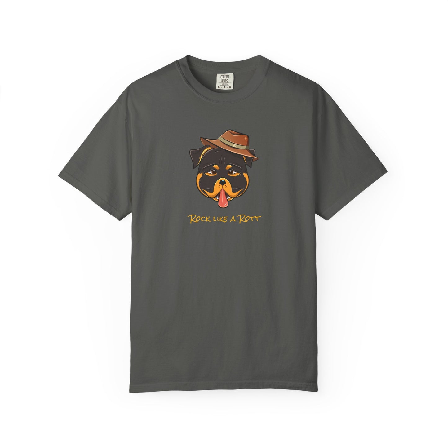 “Rock like a Rott” Rottweiler - Unisex Garment-Dyed T-shirt