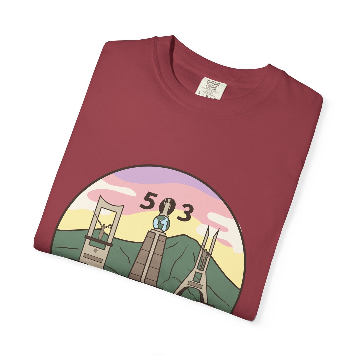 San Salvador 503 - El Salvador Unisex Garment-Dyed T-shirt
