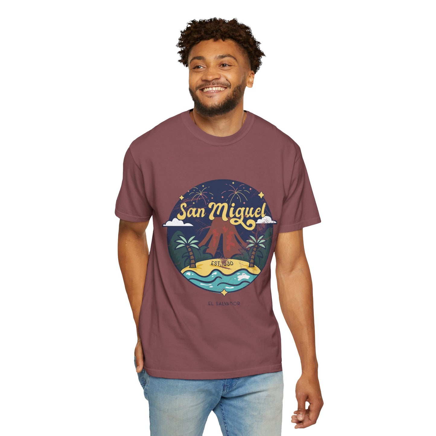 San Miguel - El Salvador Unisex Garment-Dyed T-shirt