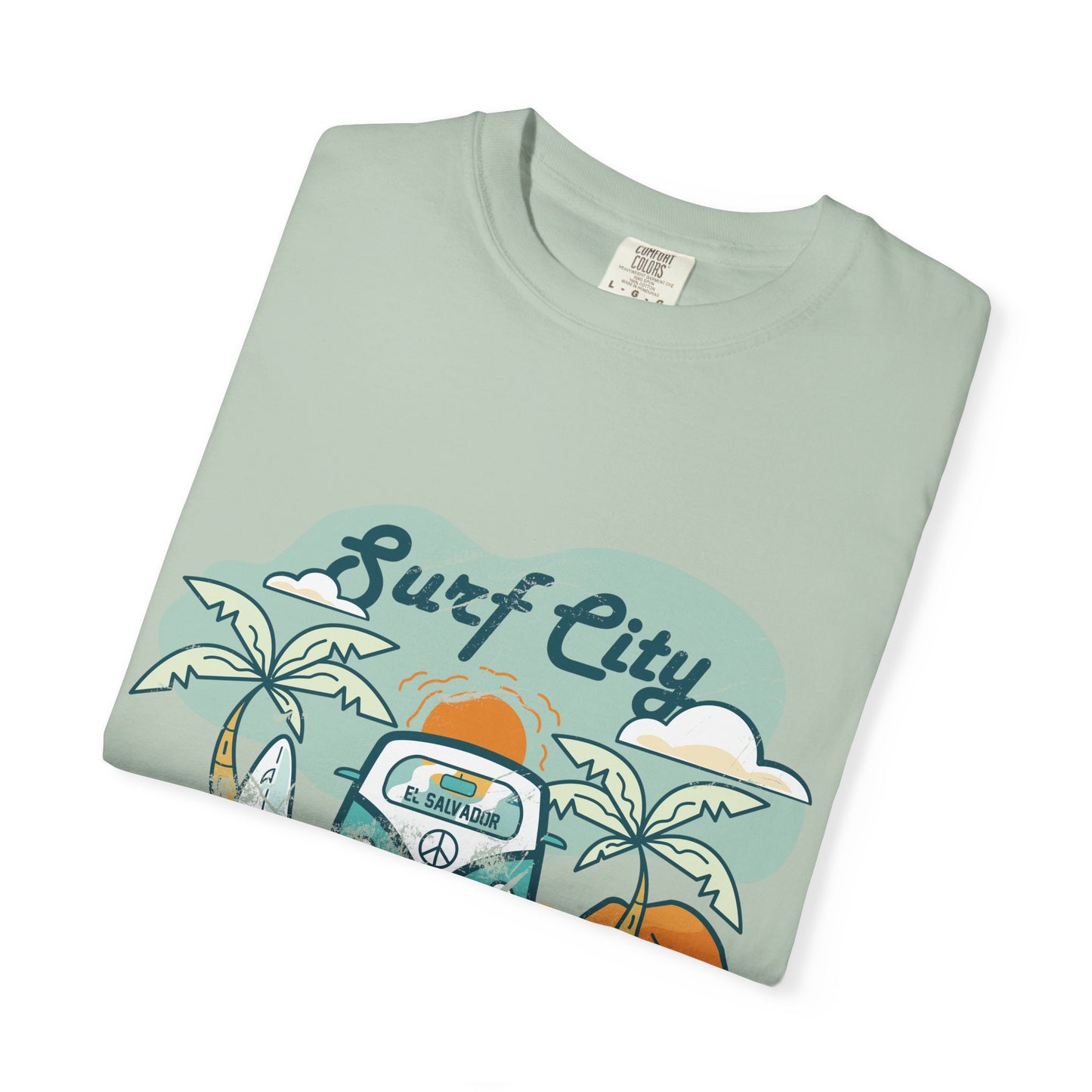 Surf City - El Salvador Unisex Garment-Dyed T-shirt