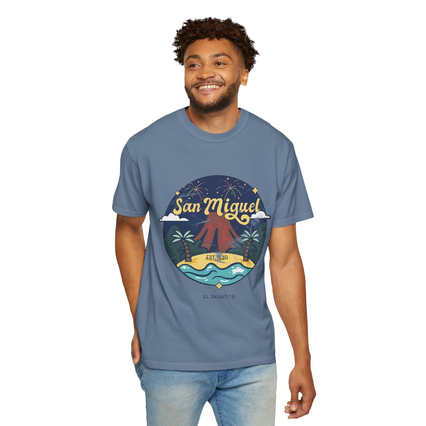 San Miguel - El Salvador Unisex Garment-Dyed T-shirt