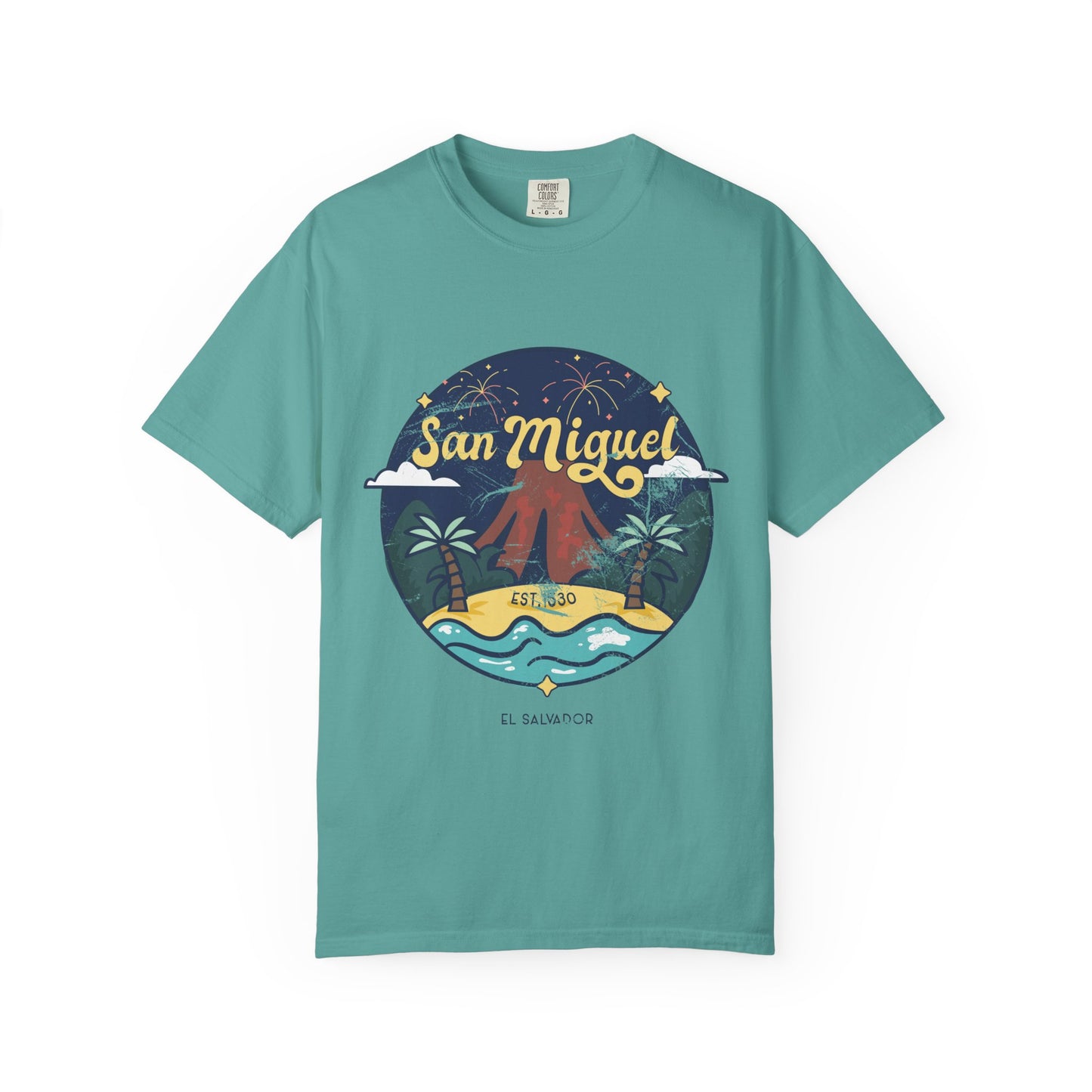 San Miguel - El Salvador Unisex Garment-Dyed T-shirt