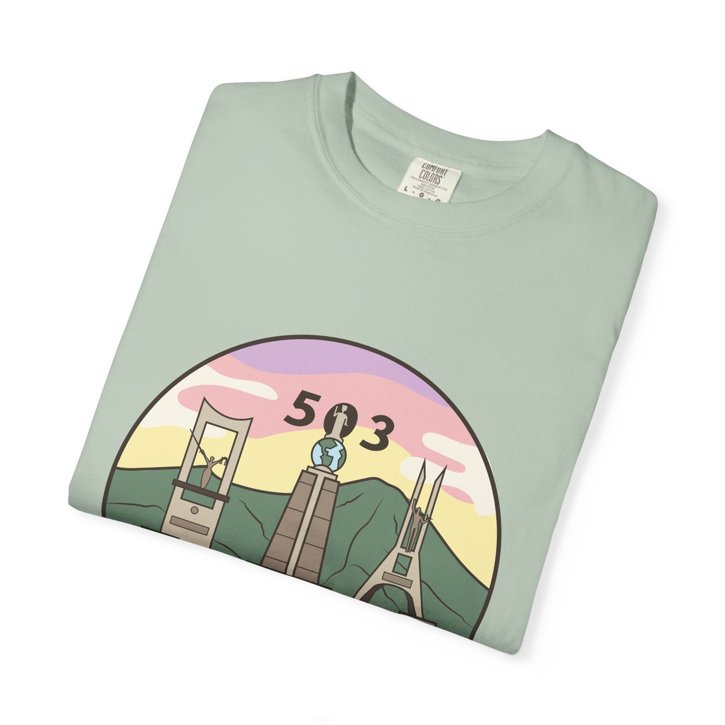 San Salvador 503 - El Salvador Unisex Garment-Dyed T-shirt