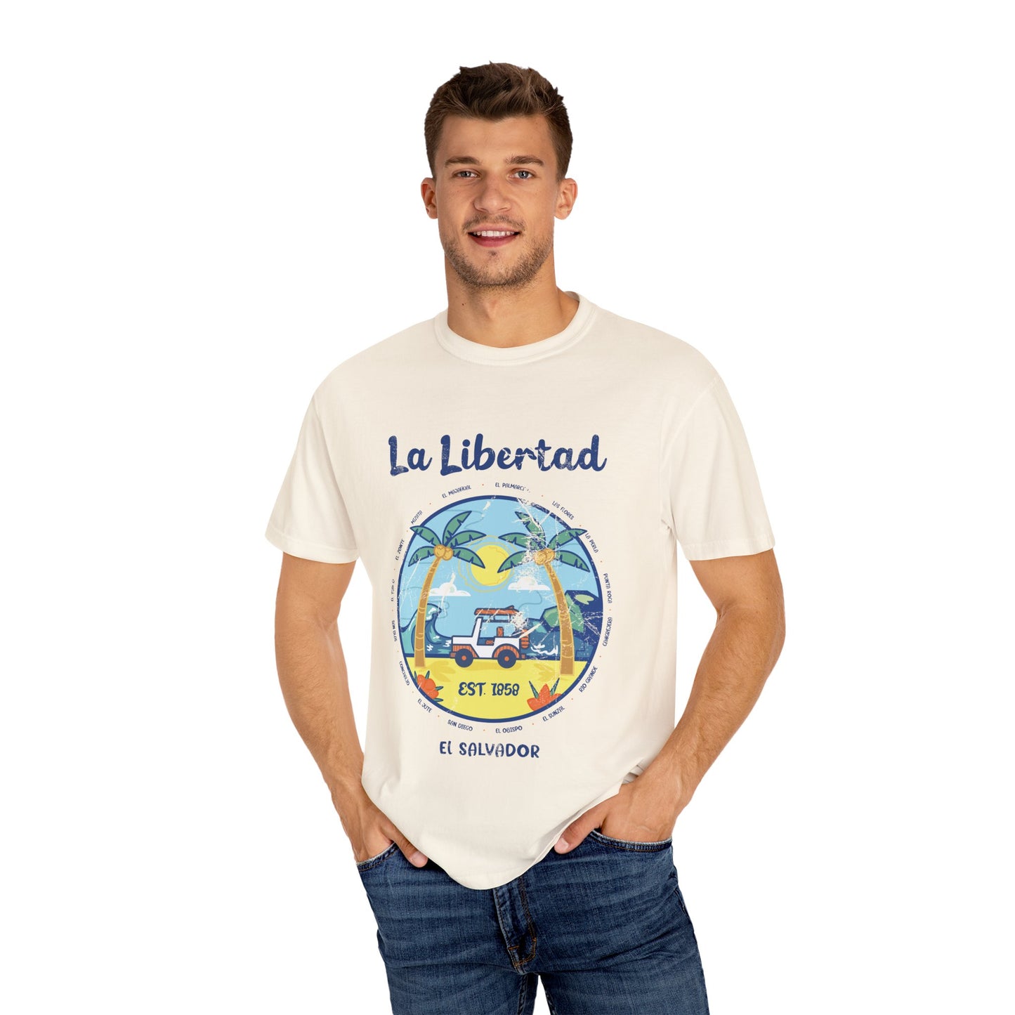 La Libertad - El Salvador Unisex Garment-Dyed T-shirt