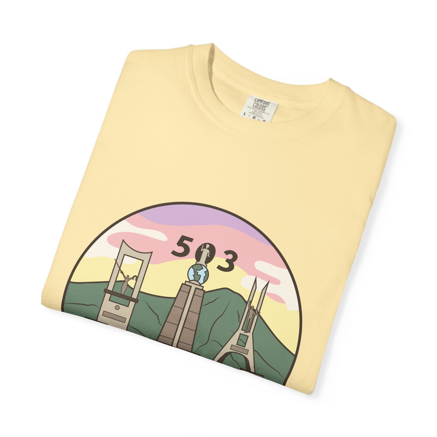 San Salvador 503 - El Salvador Unisex Garment-Dyed T-shirt