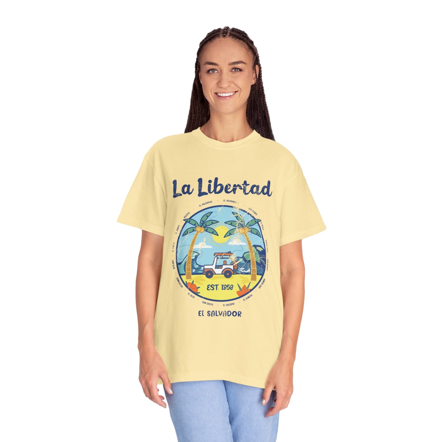 La Libertad - El Salvador Unisex Garment-Dyed T-shirt
