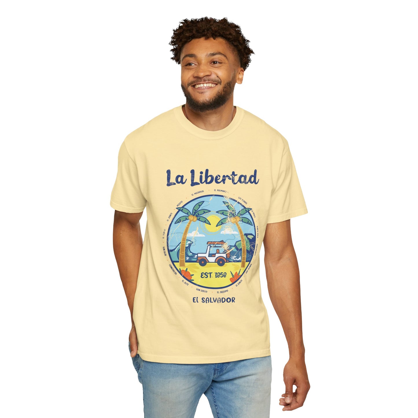 La Libertad - El Salvador Unisex Garment-Dyed T-shirt