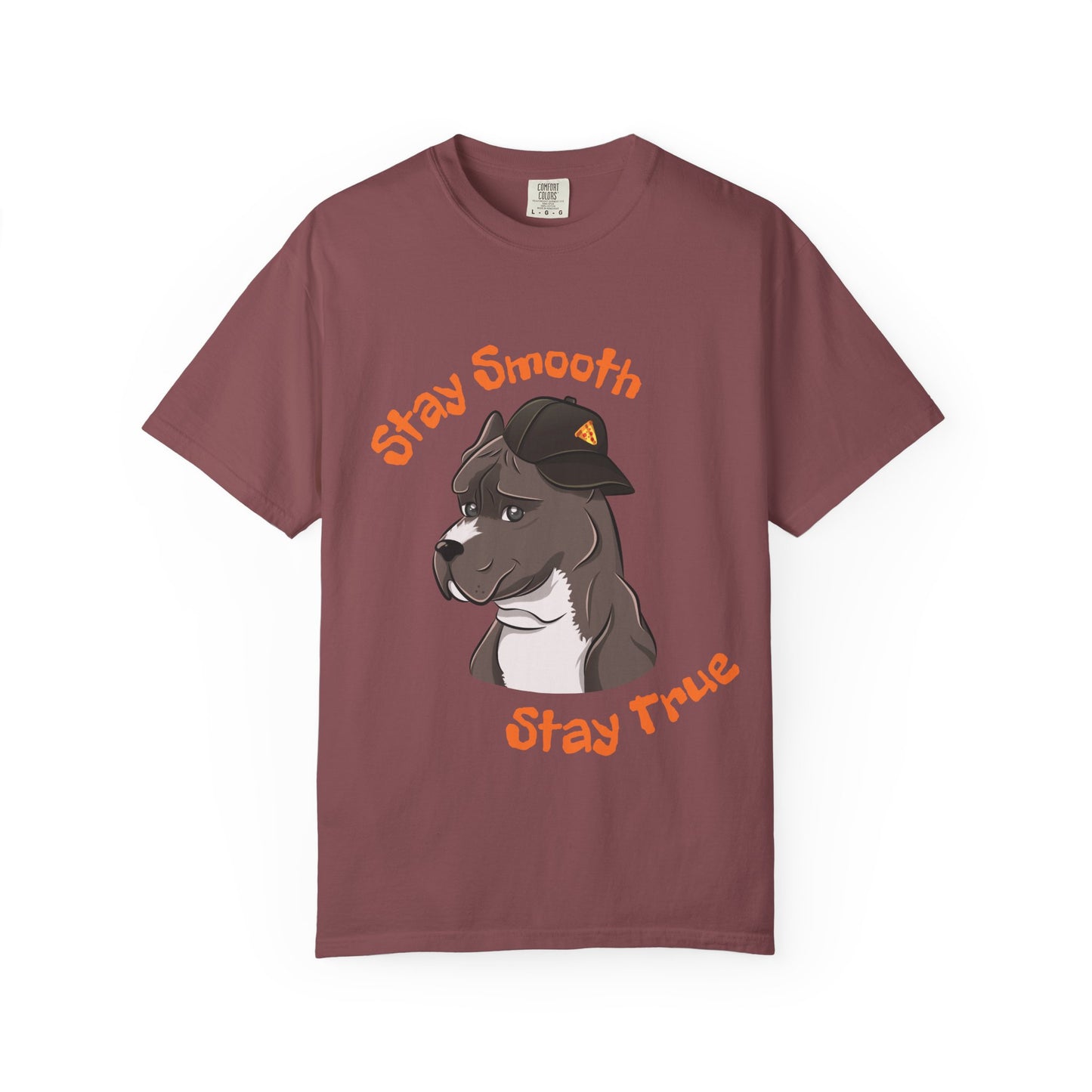 “Stay Smooth, Stay True” Pitbull - Unisex Garment-Dyed T-shirt