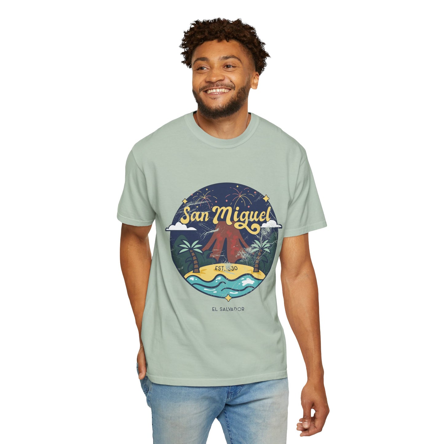 San Miguel - El Salvador Unisex Garment-Dyed T-shirt