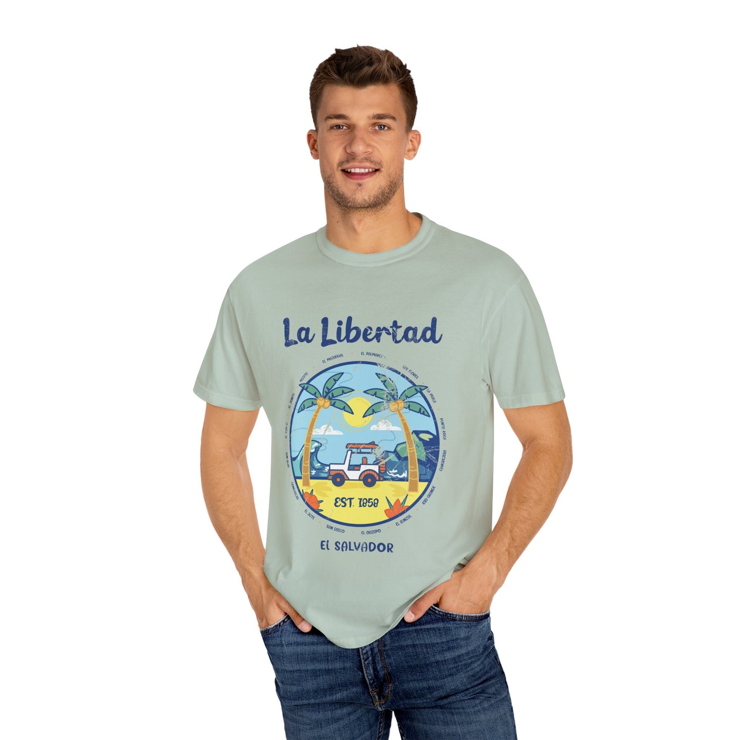 La Libertad - El Salvador Unisex Garment-Dyed T-shirt