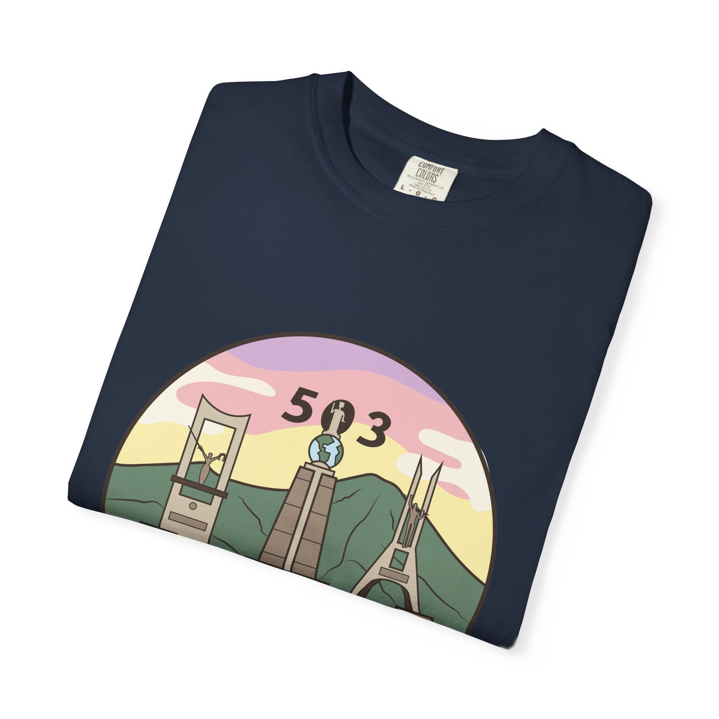 San Salvador 503 - El Salvador Unisex Garment-Dyed T-shirt