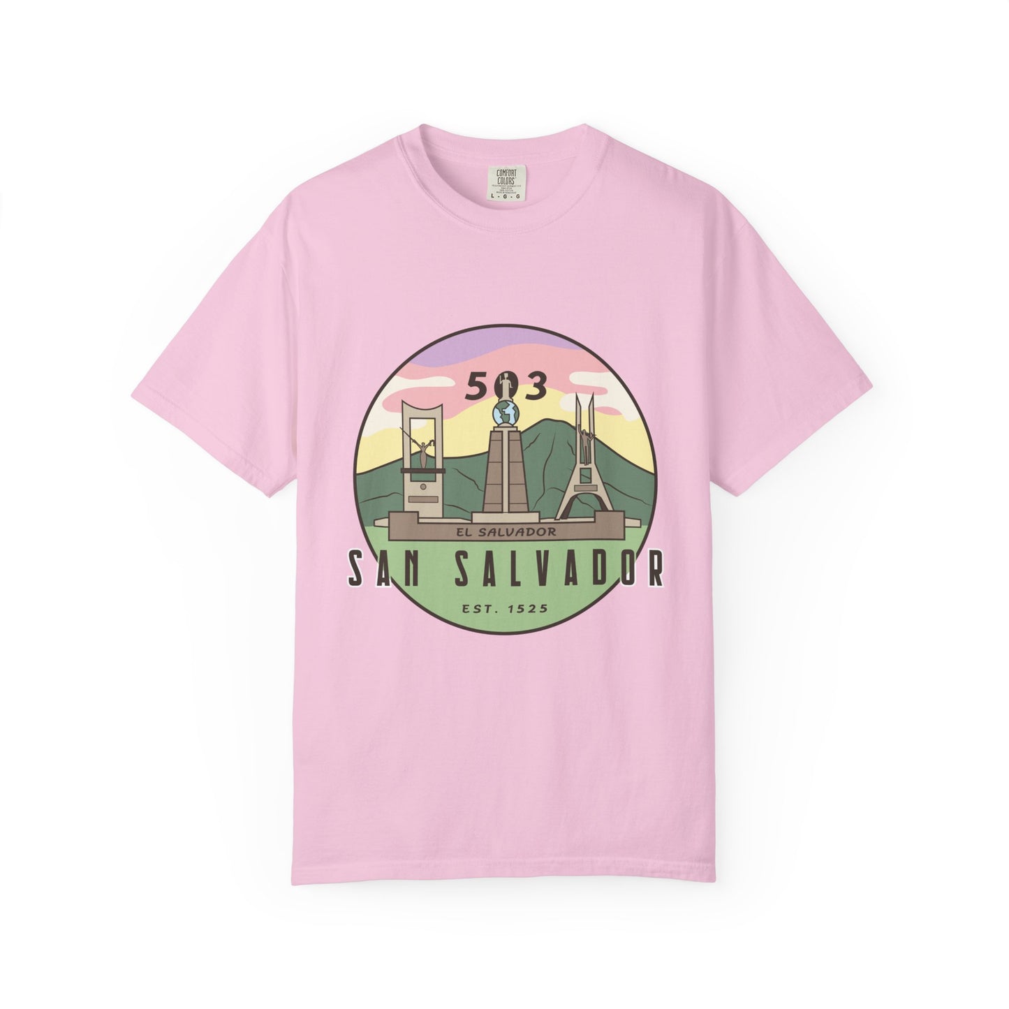 San Salvador 503 - El Salvador Unisex Garment-Dyed T-shirt