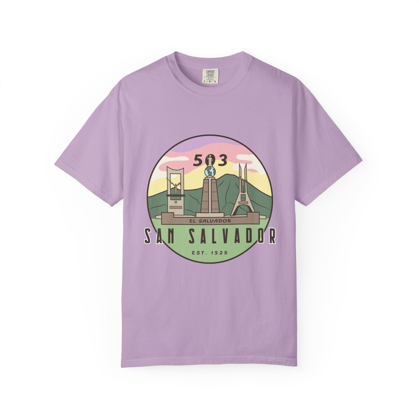 San Salvador 503 - El Salvador Unisex Garment-Dyed T-shirt