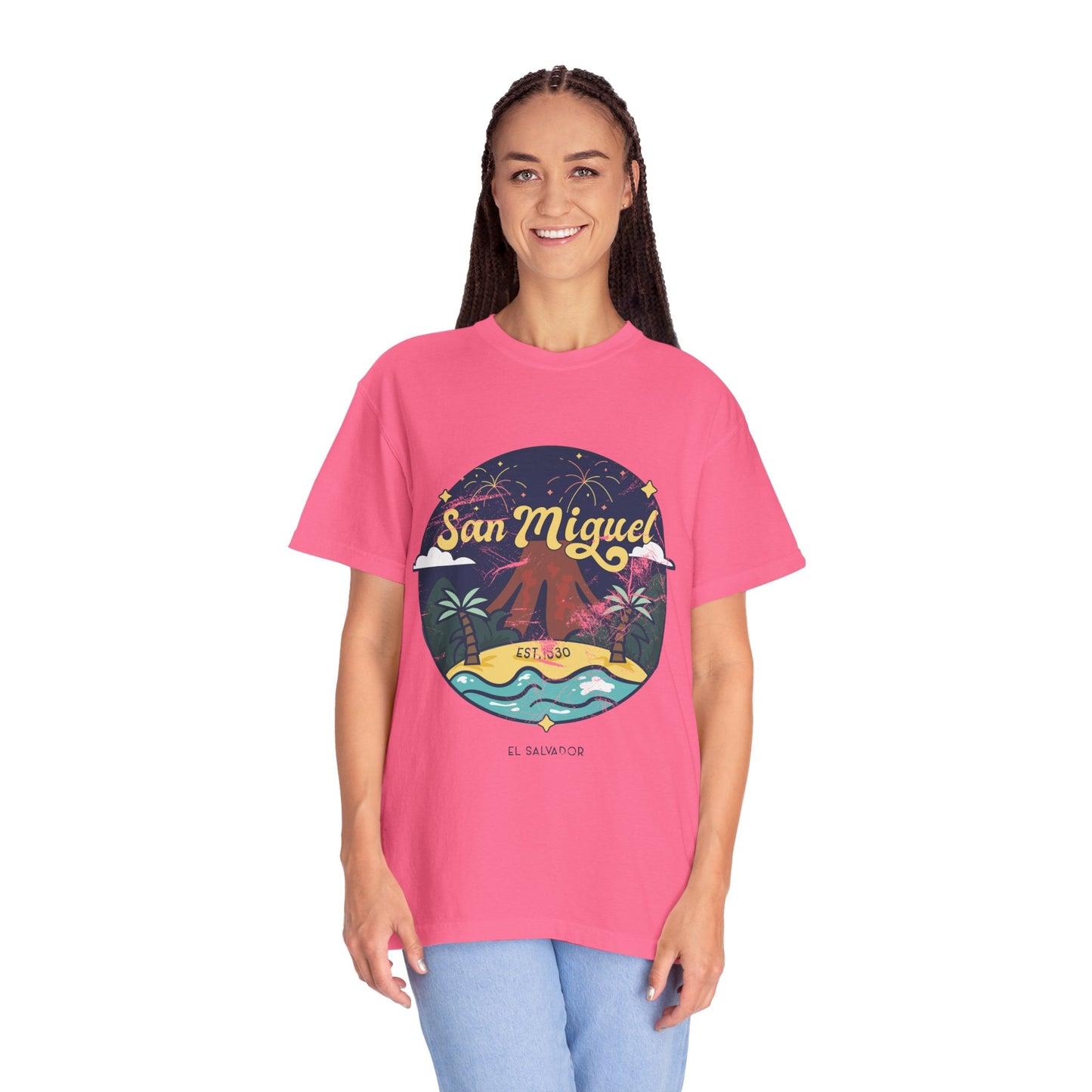 San Miguel - El Salvador Unisex Garment-Dyed T-shirt