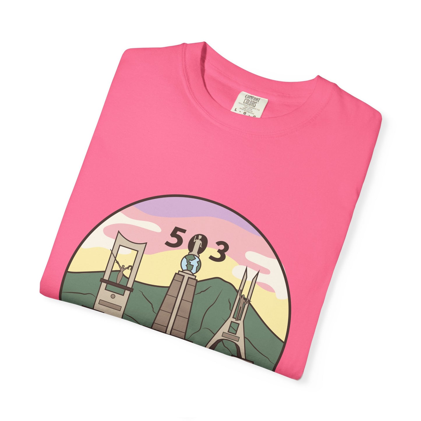 San Salvador 503 - El Salvador Unisex Garment-Dyed T-shirt