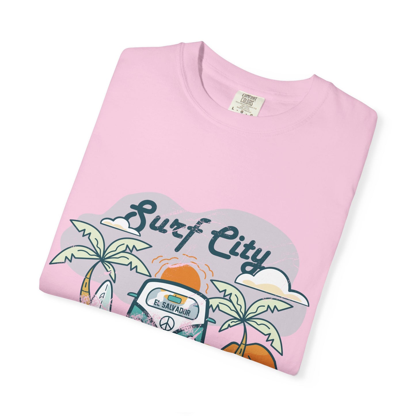 Surf City - El Salvador Unisex Garment-Dyed T-shirt