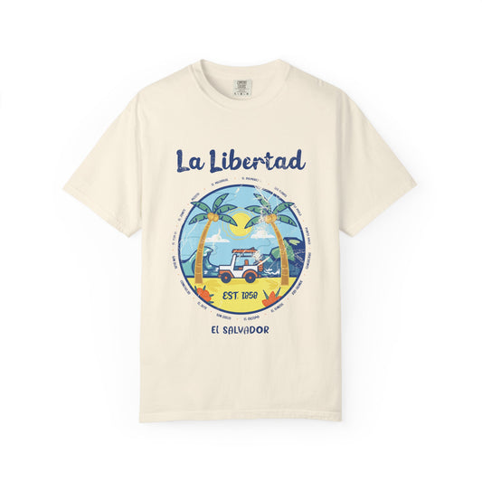 La Libertad - El Salvador Unisex Garment-Dyed T-shirt