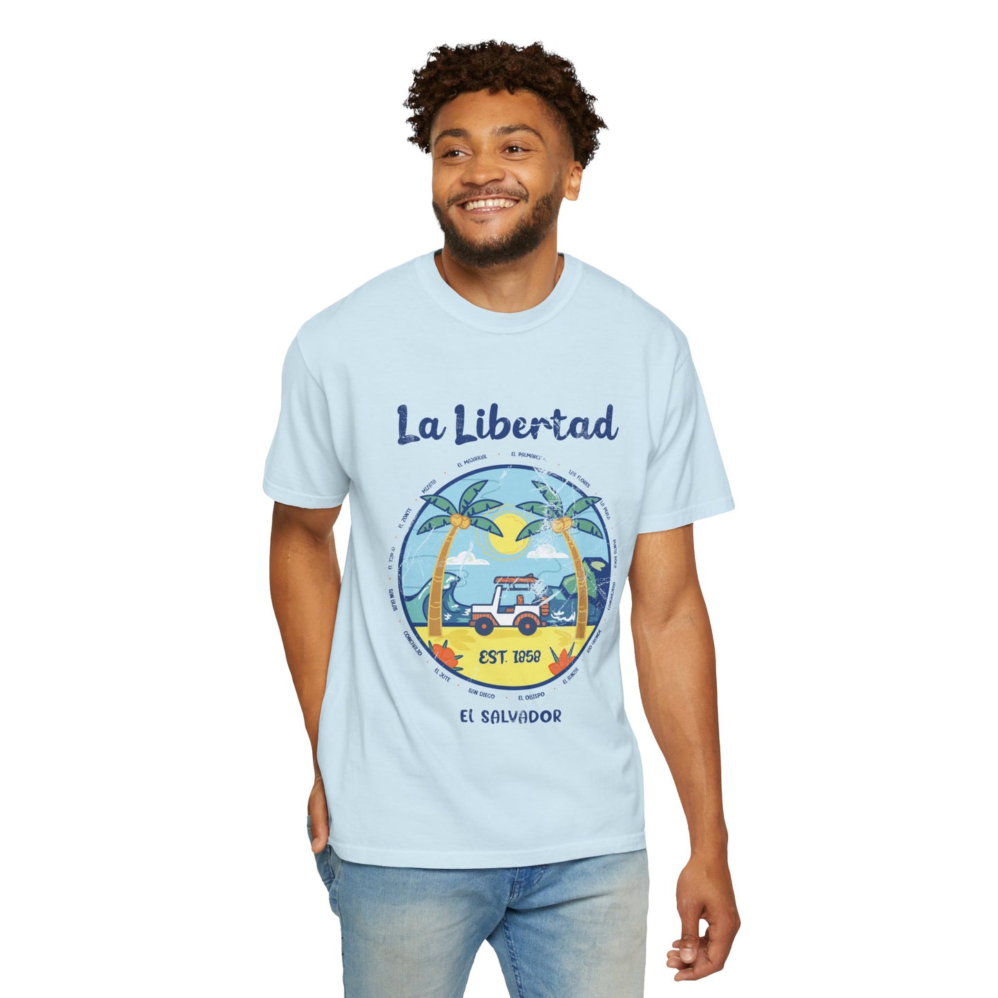 La Libertad - El Salvador Unisex Garment-Dyed T-shirt