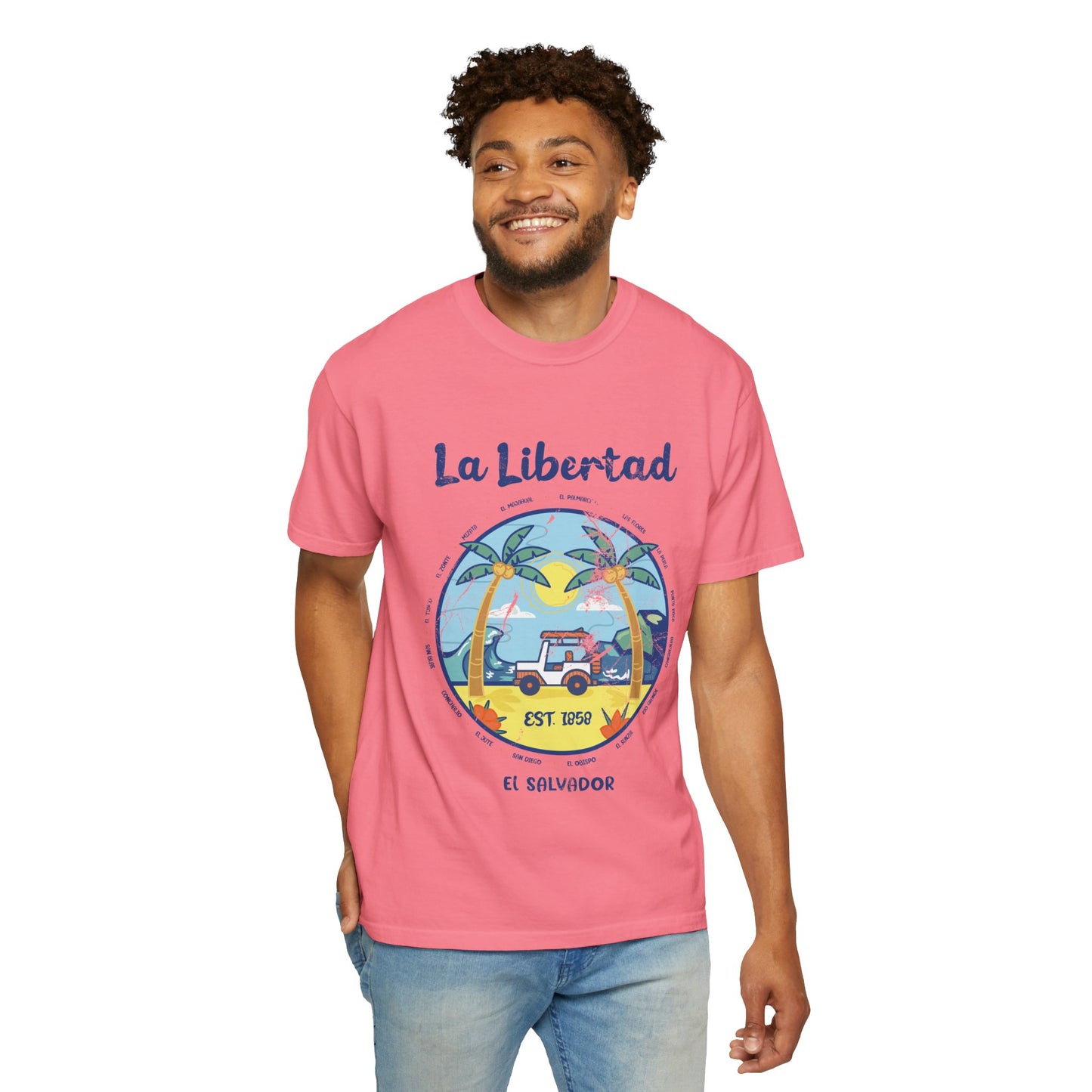 La Libertad - El Salvador Unisex Garment-Dyed T-shirt
