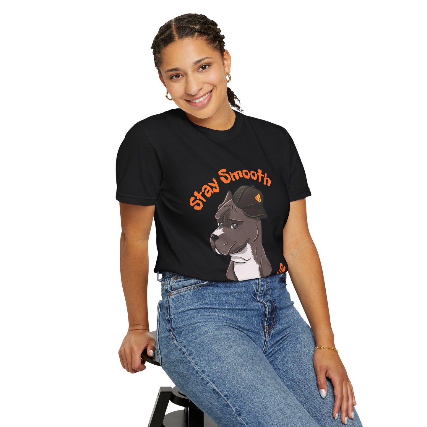 “Stay Smooth, Stay True” Pitbull - Unisex Garment-Dyed T-shirt