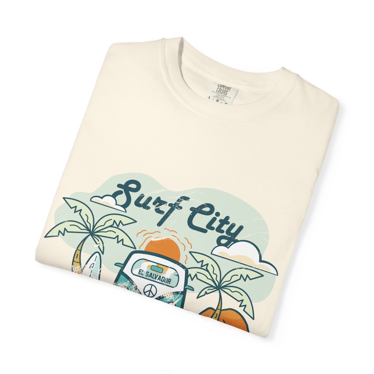 Surf City - El Salvador Unisex Garment-Dyed T-shirt