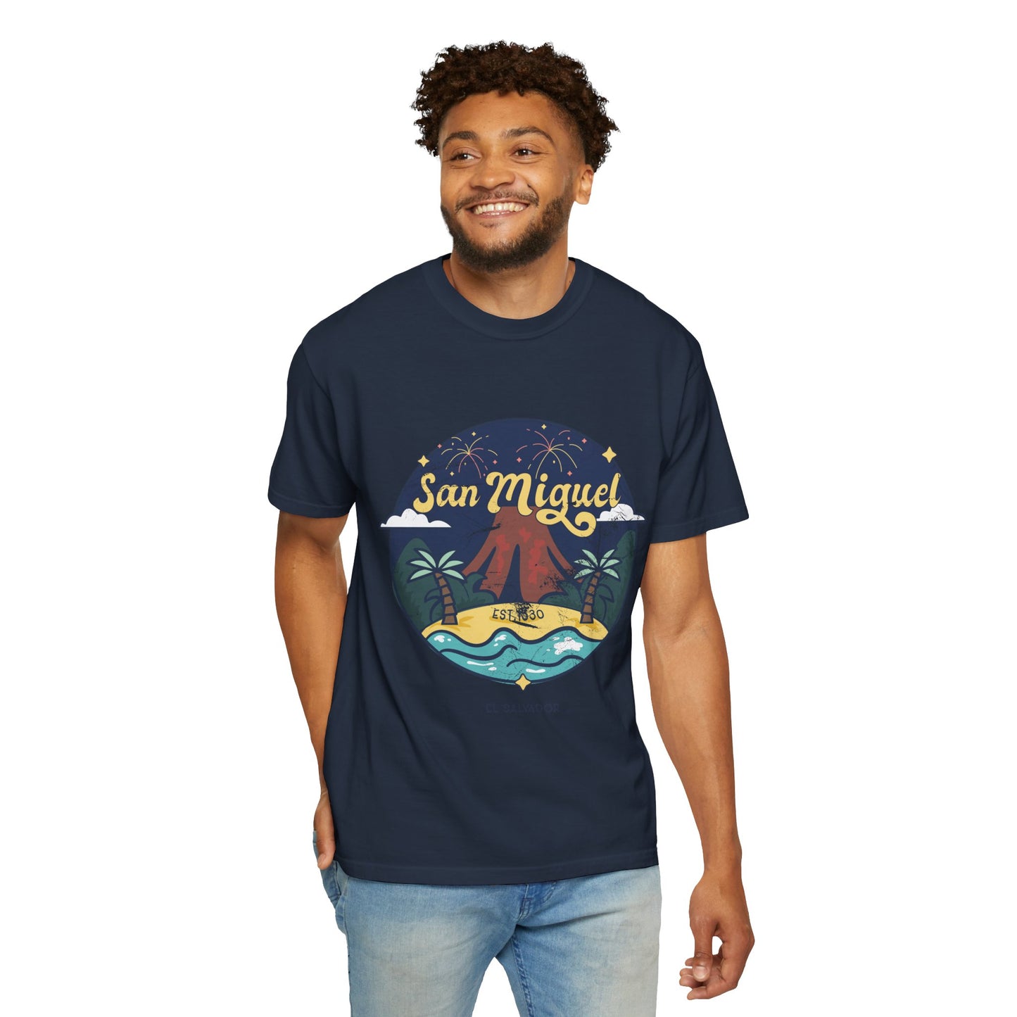 San Miguel - El Salvador Unisex Garment-Dyed T-shirt