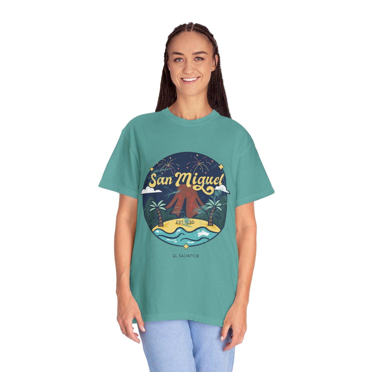 San Miguel - El Salvador Unisex Garment-Dyed T-shirt