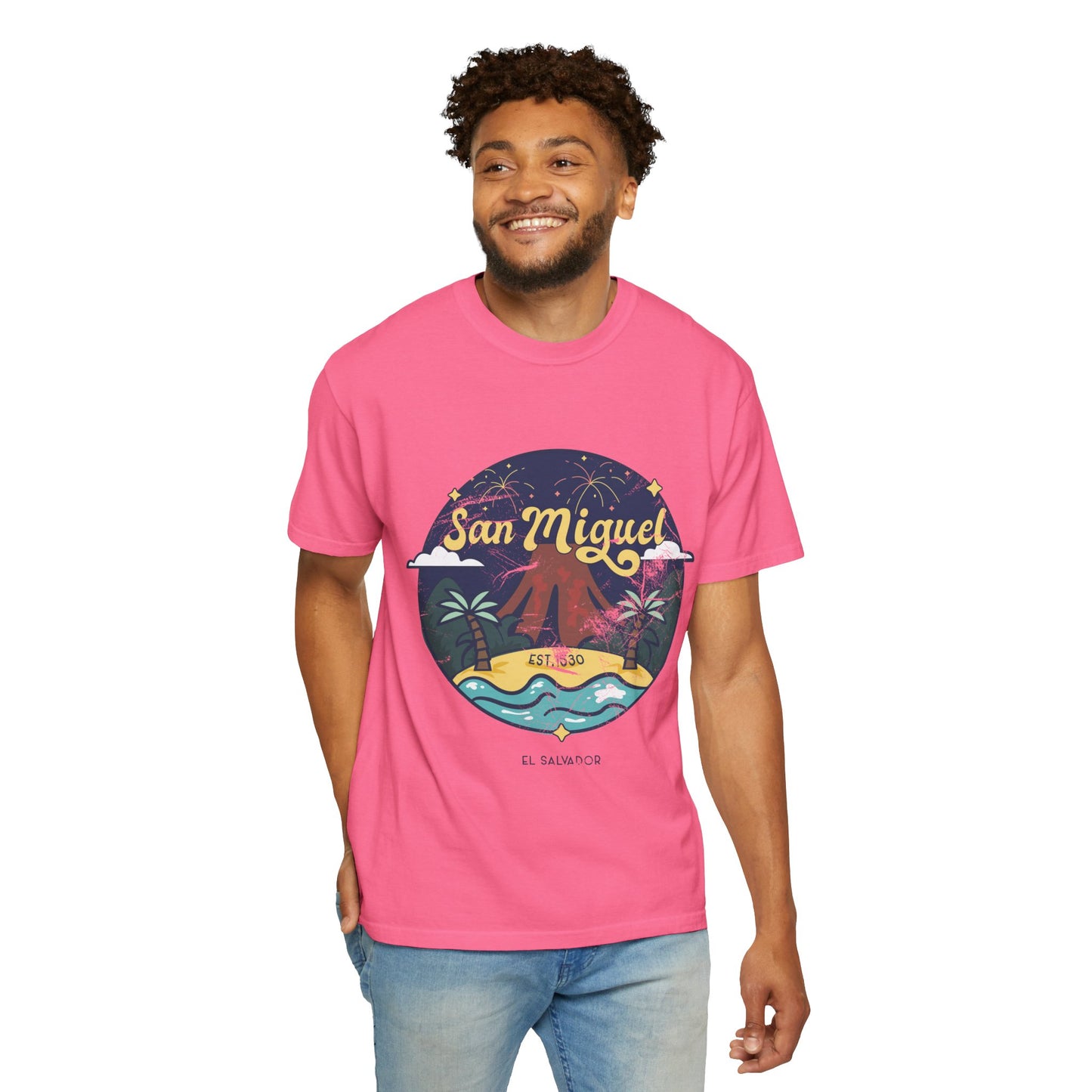 San Miguel - El Salvador Unisex Garment-Dyed T-shirt