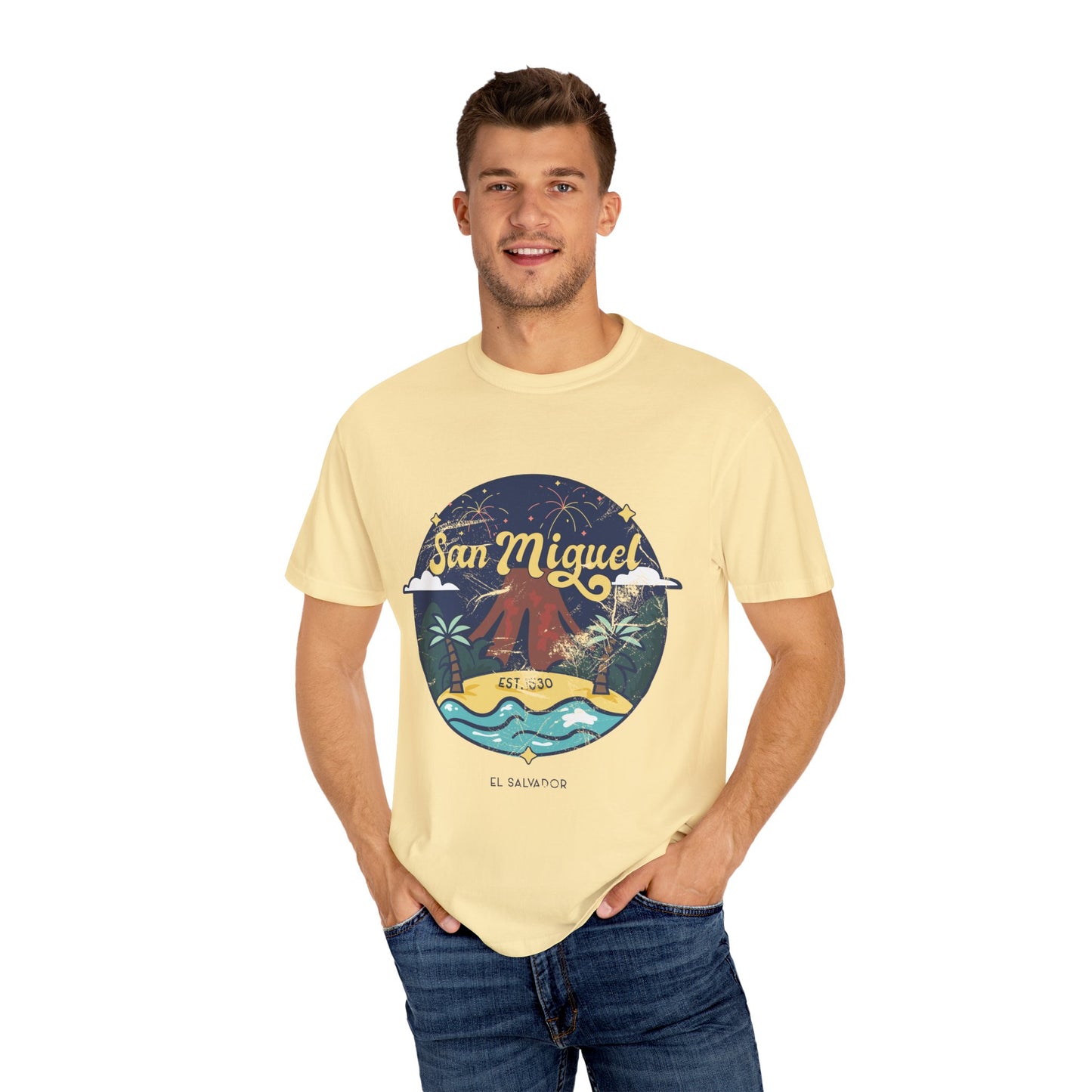 San Miguel - El Salvador Unisex Garment-Dyed T-shirt