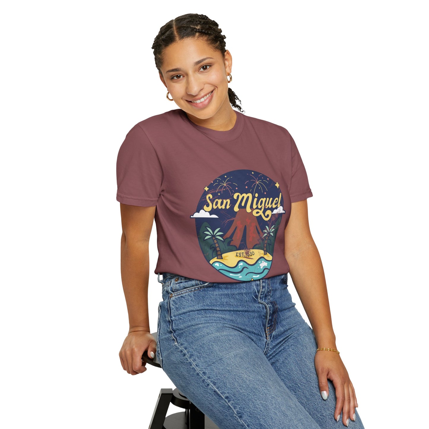 San Miguel - El Salvador Unisex Garment-Dyed T-shirt