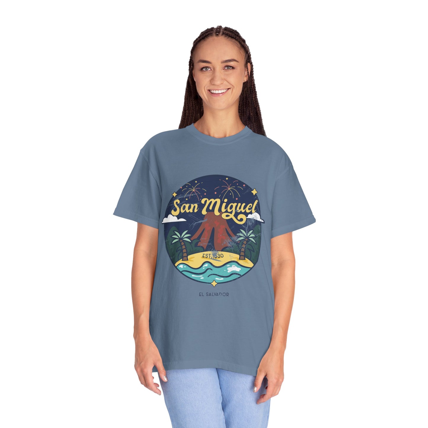 San Miguel - El Salvador Unisex Garment-Dyed T-shirt