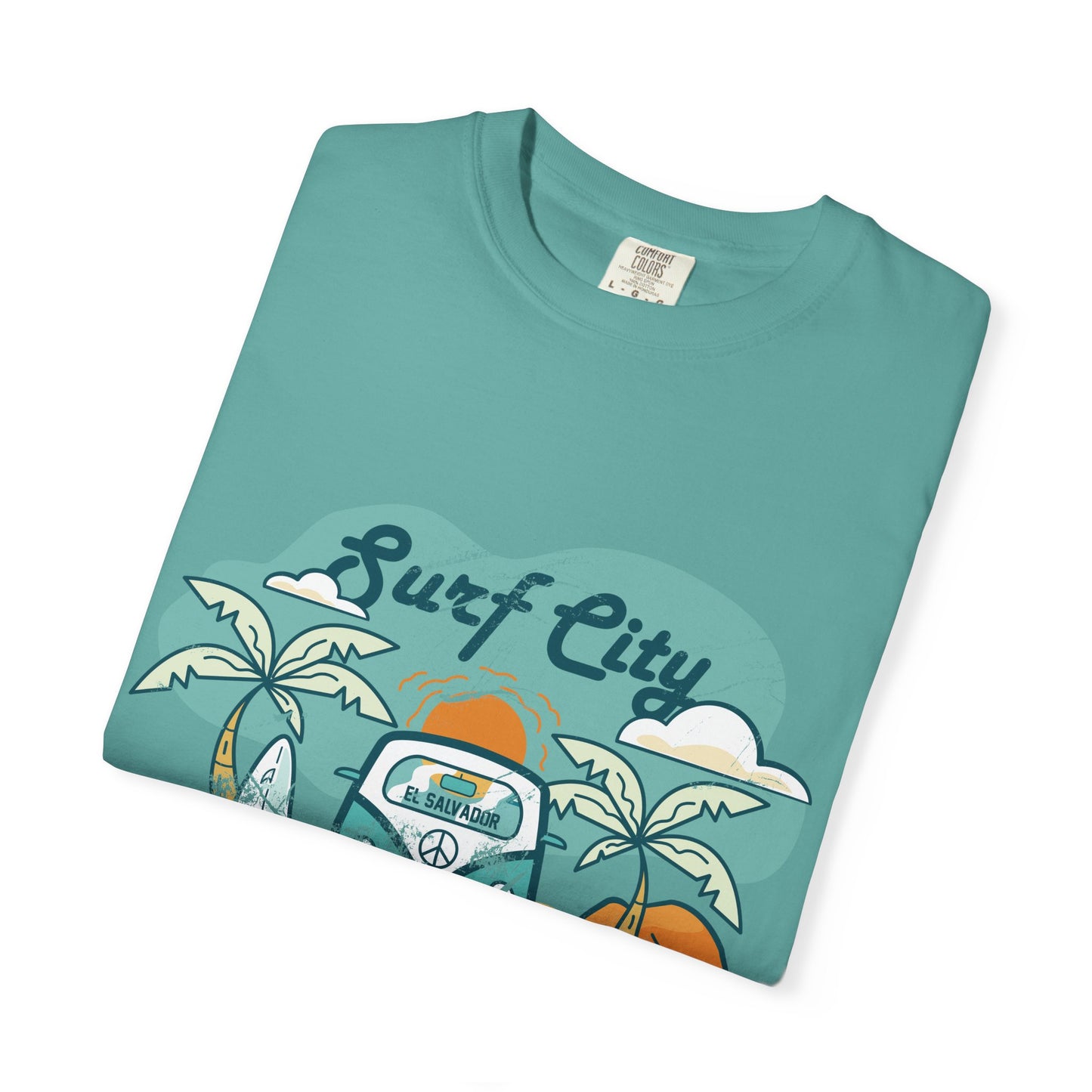 Surf City - El Salvador Unisex Garment-Dyed T-shirt
